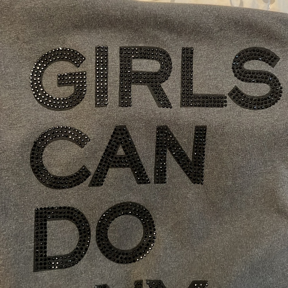 Grey new XS teeshirt has shiny design on Zadig&Voltaire made in India 100%cotton - Picture 6 of 6